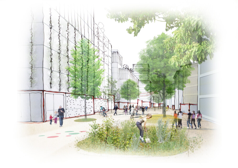 2017 Wettbewerb Quartierstadt Wankdorf Visualisierung Wankdorffeldstrasse