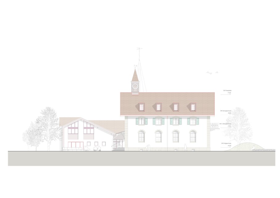 2320 Wettbewerb Reformierte Kirchgemeinde Cordast Südfassade