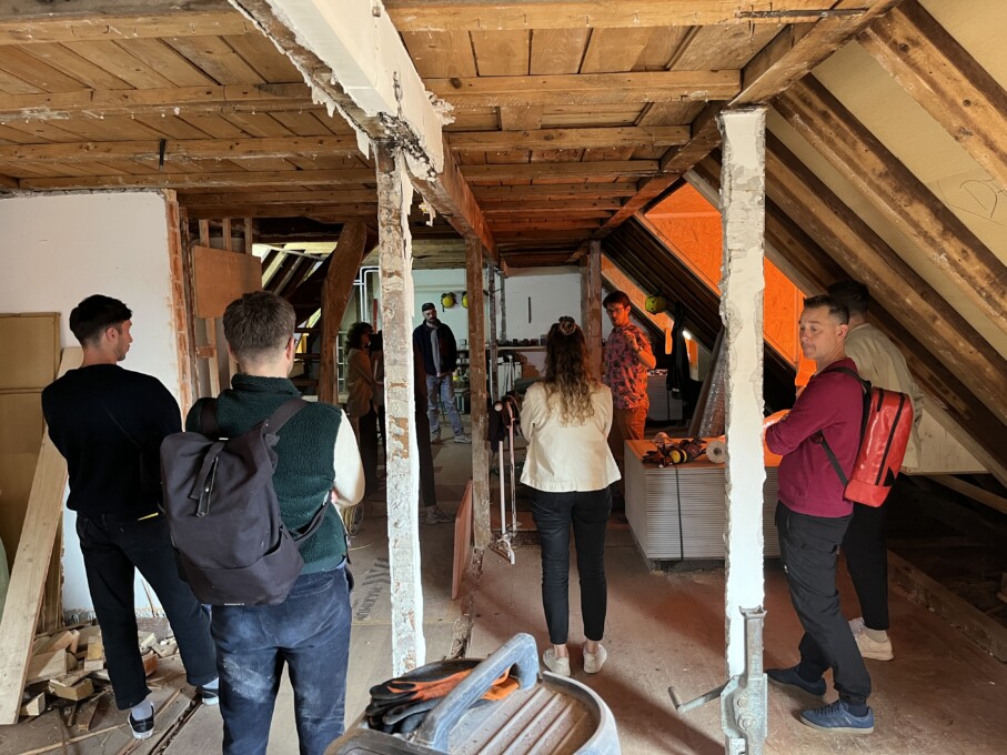 1820 Baugesuch Mehrfamilienhaus Länggasse Bern Baustellenbesichtigung