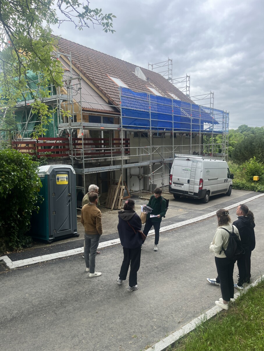 2213 Dachausbau und Erweiterung EFH Oberwil bei Büren Baustellenbesichtigung