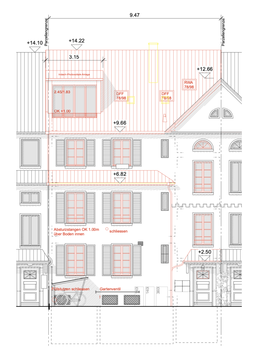 2214 Umbau und Sanierung MFH Staufferstrasse Bern Baubewilligung